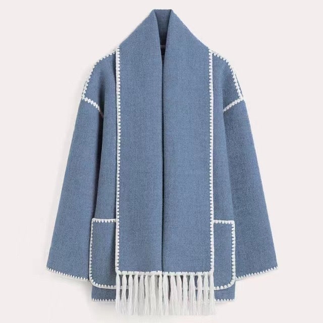 WW | Wool Coat for Women Grey Elegant and Stylish