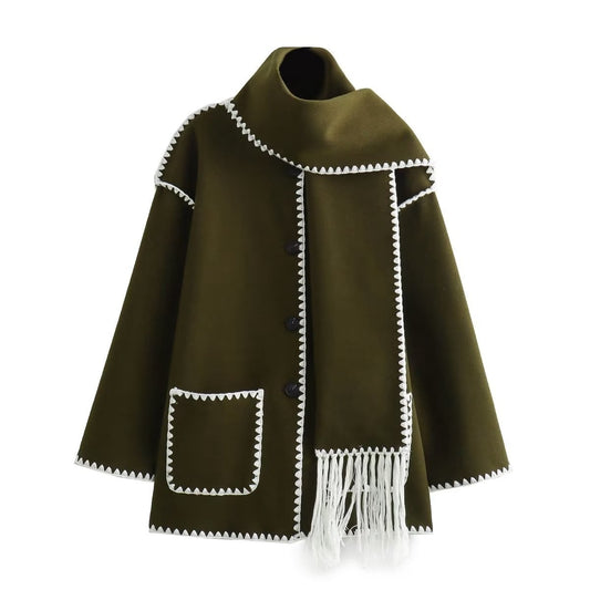 WW | Wollmantel für Damen Grau Elegante und Stilvoll