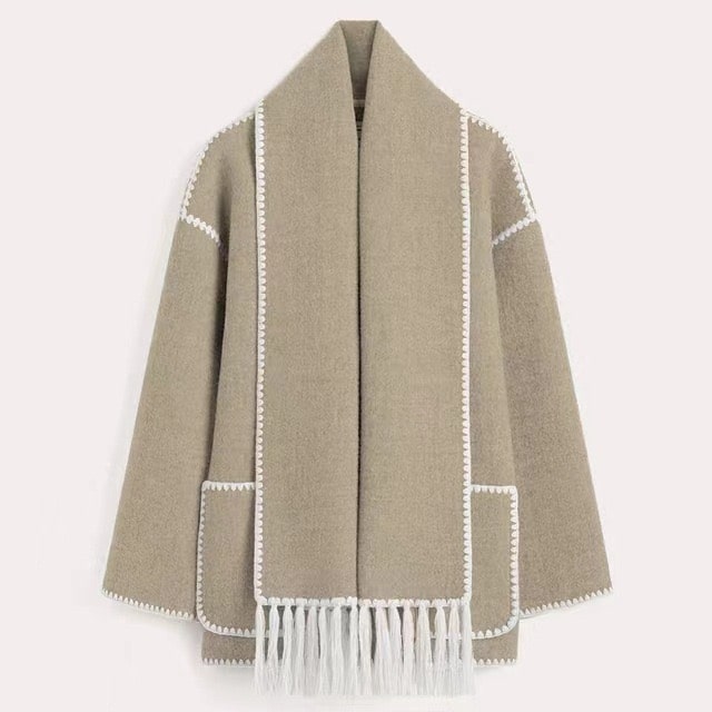 WW | Wool Coat for Women Grey Elegant and Stylish