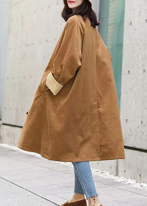 WW | Khaki Button Pocket Patchwork Corduroy Coats