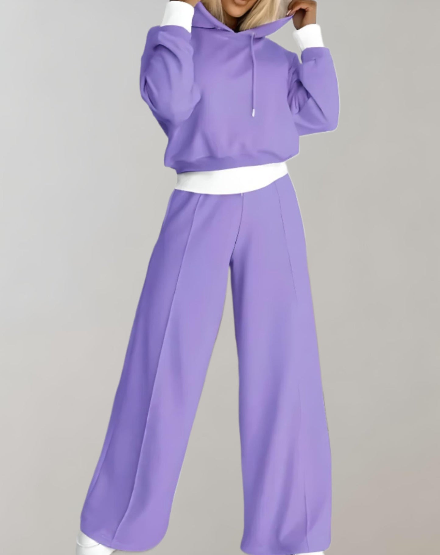 WW | 2-teiliges Set aus Kapuzenpullover und weit geschnittener Hose