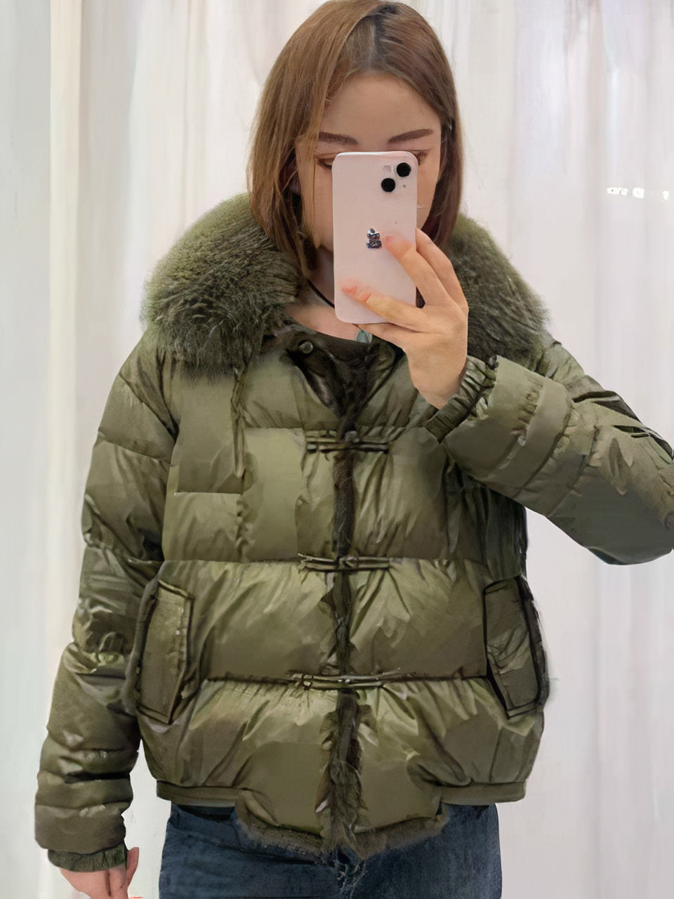 WW | Warm, vintage women's puffer coat