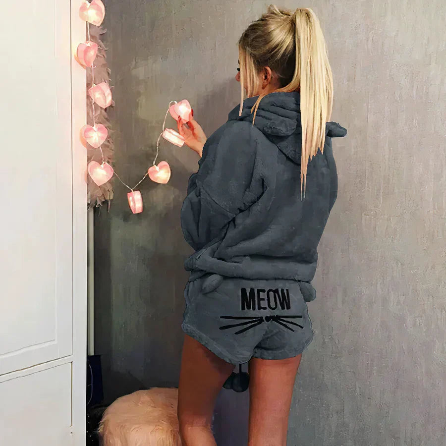 WW | women's pajama top and shorts set