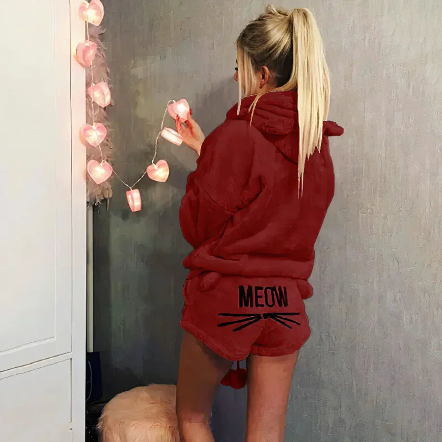 WW | women's pajama top and shorts set