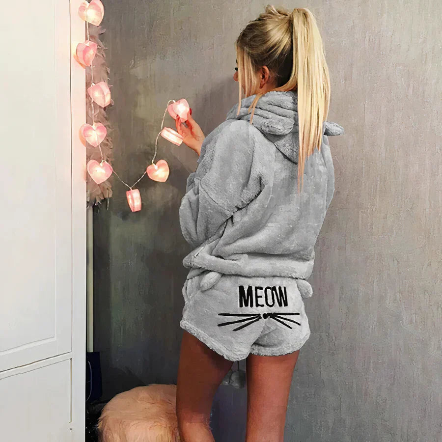 WW | women's pajama top and shorts set