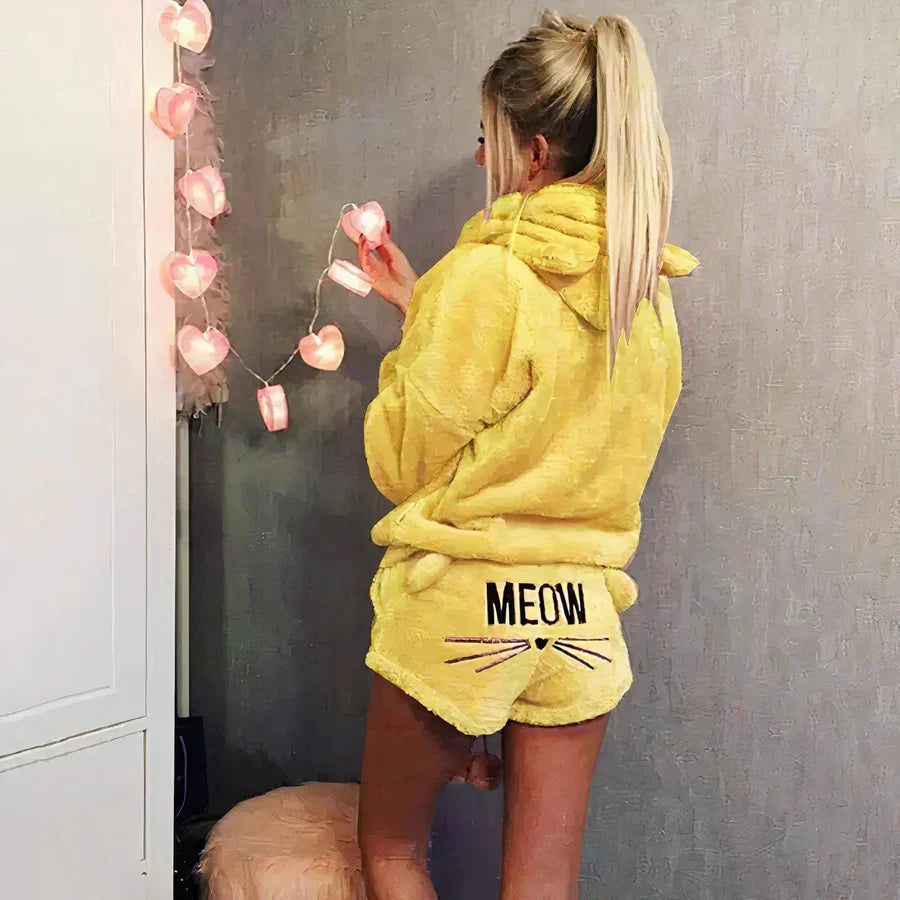 WW | women's pajama top and shorts set
