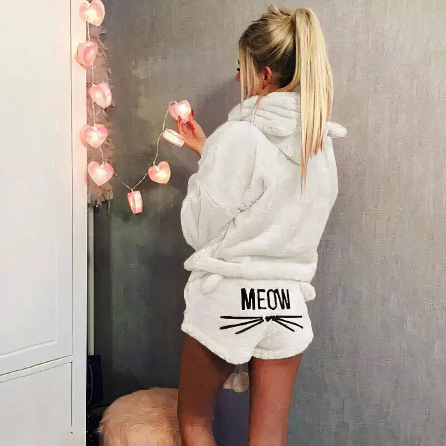 WW | women's pajama top and shorts set