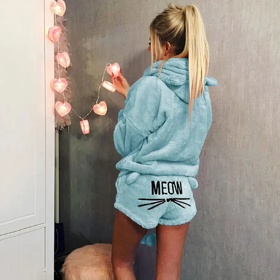 WW | women's pajama top and shorts set