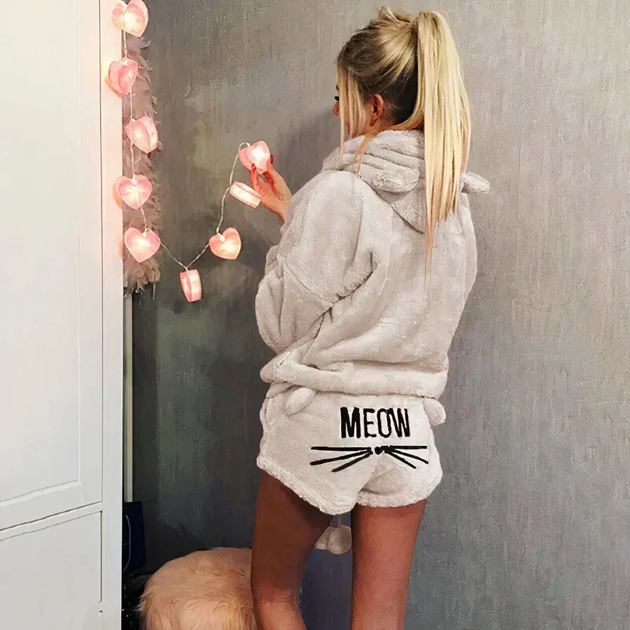 WW | women's pajama top and shorts set