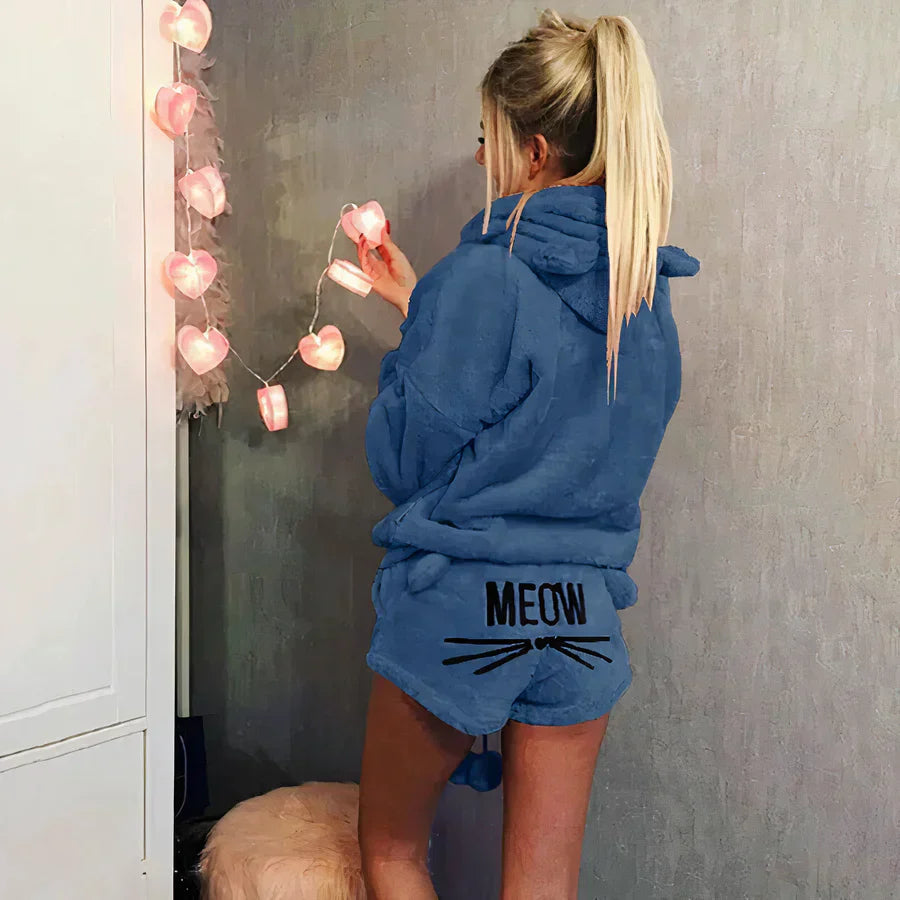 WW | women's pajama top and shorts set