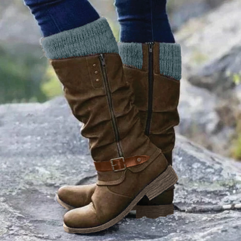 WW | Knee-High Buckle Boots