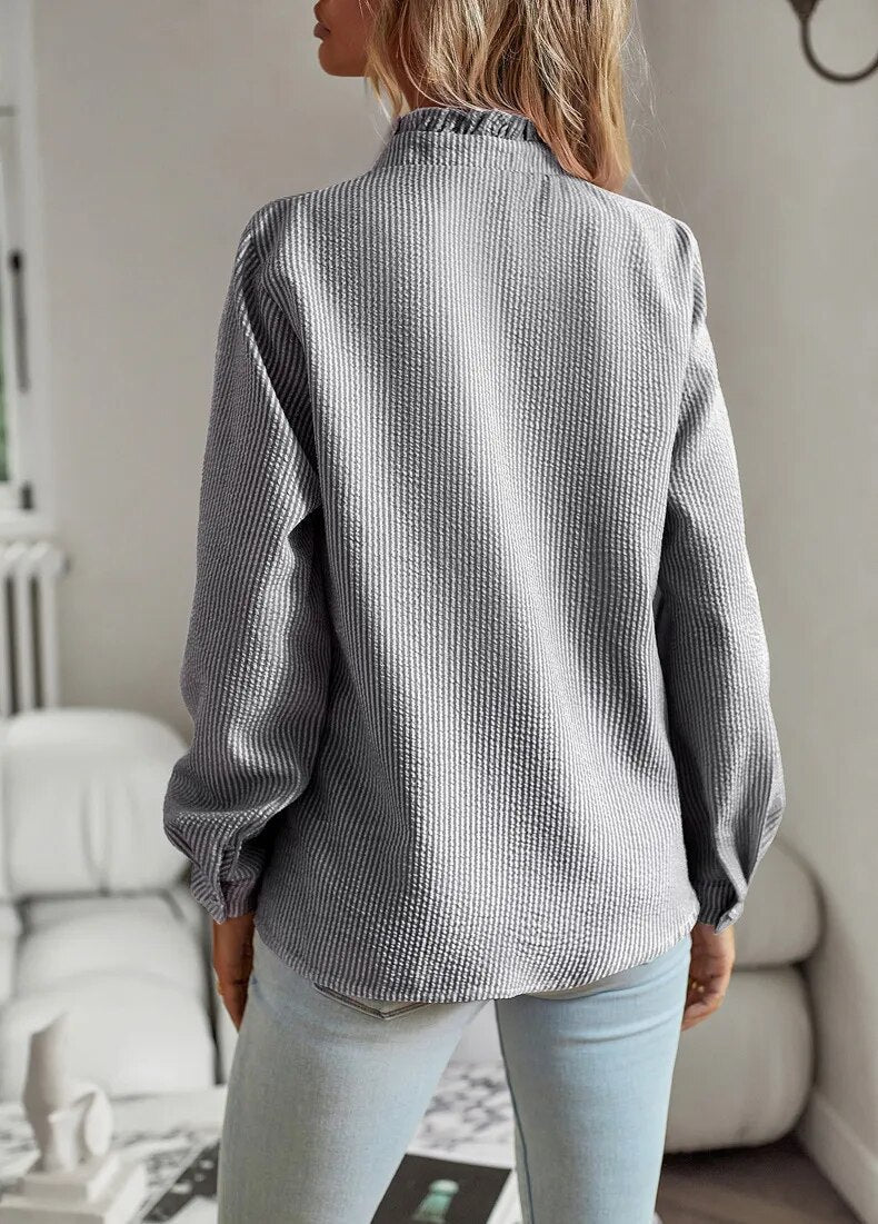 WW Blouse | Elegant Ruffled Shirt for Women