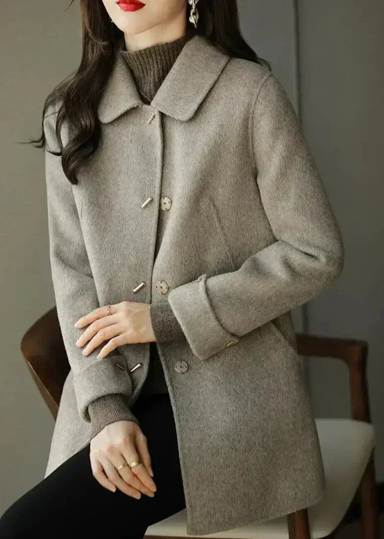 WW | Women's Wool Coat in Shades of Gray