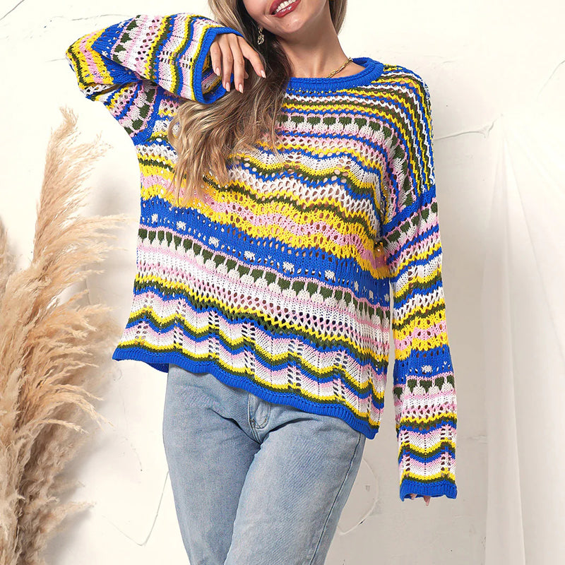 WW | Farbiger Strickpullover