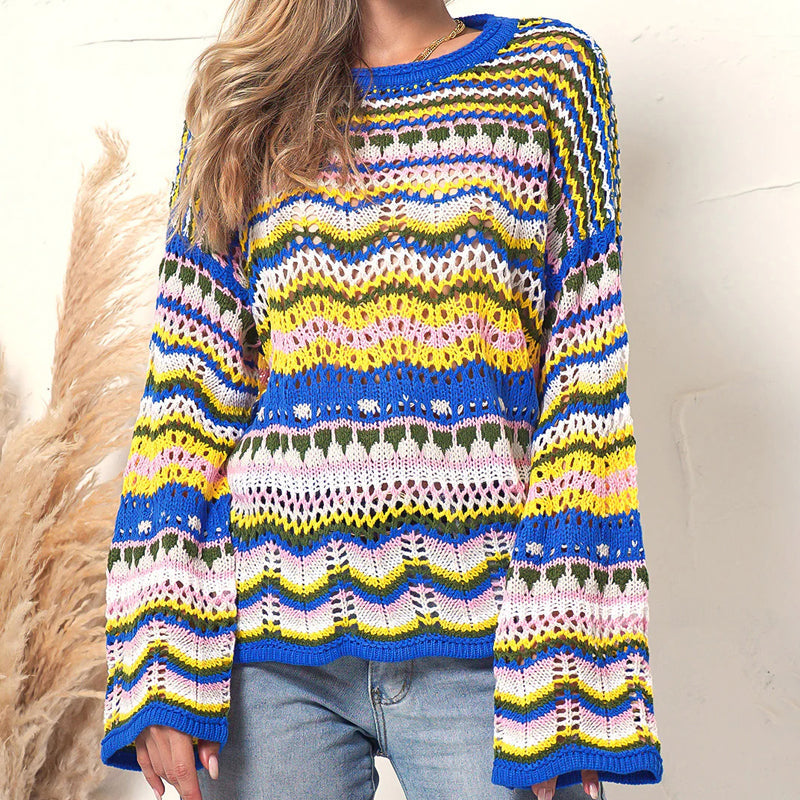WW | Farbiger Strickpullover