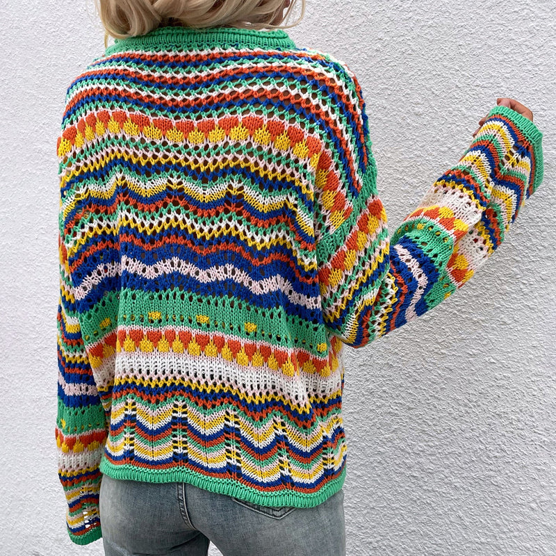 WW | Farbiger Strickpullover