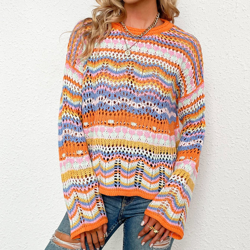 WW | Farbiger Strickpullover