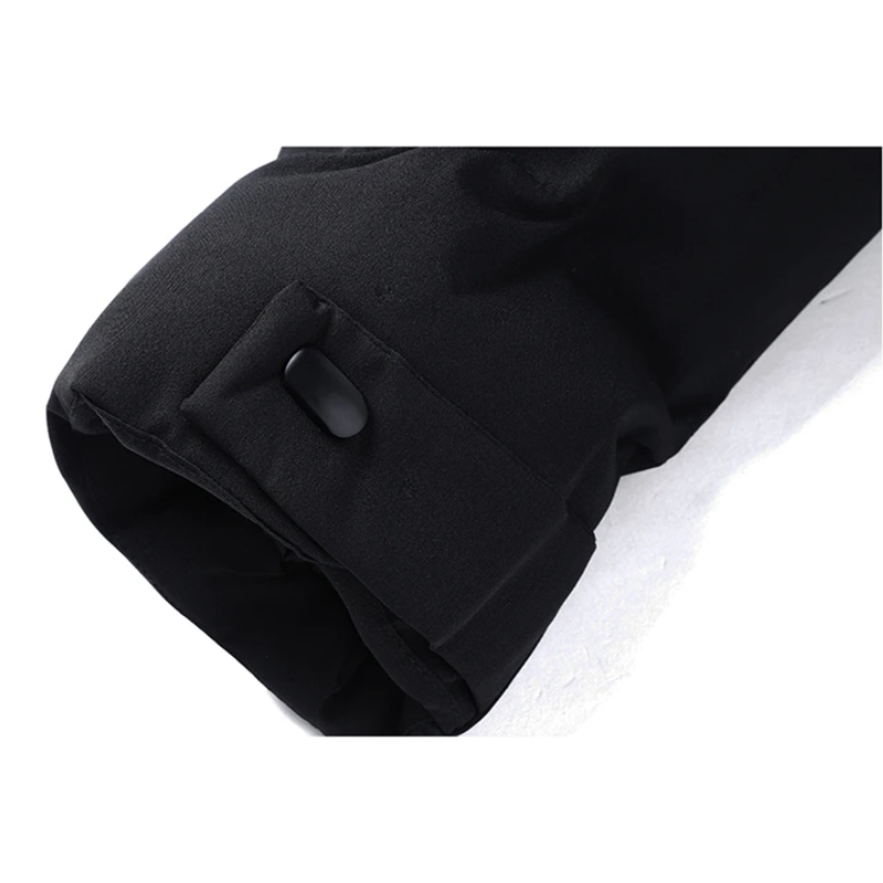 WW | Men's Long Winter Coat Warm and Windproof for Outdoor Activities