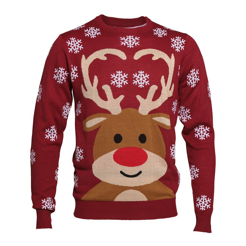 WW | Süßer Rentier Weihnachts-Pullover - Herren