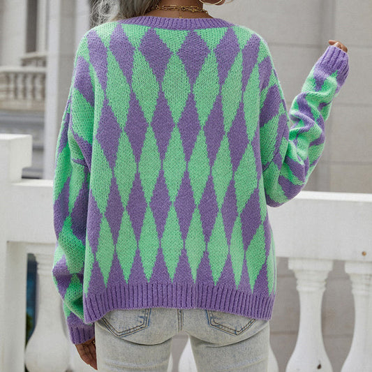 WW | Patterned, Casual Knit Cardigan
