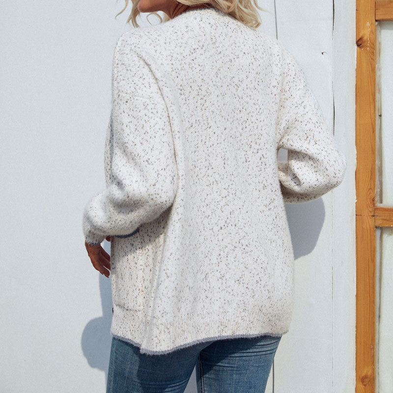 WW | Weiche Strickstrickjacke für Alltag