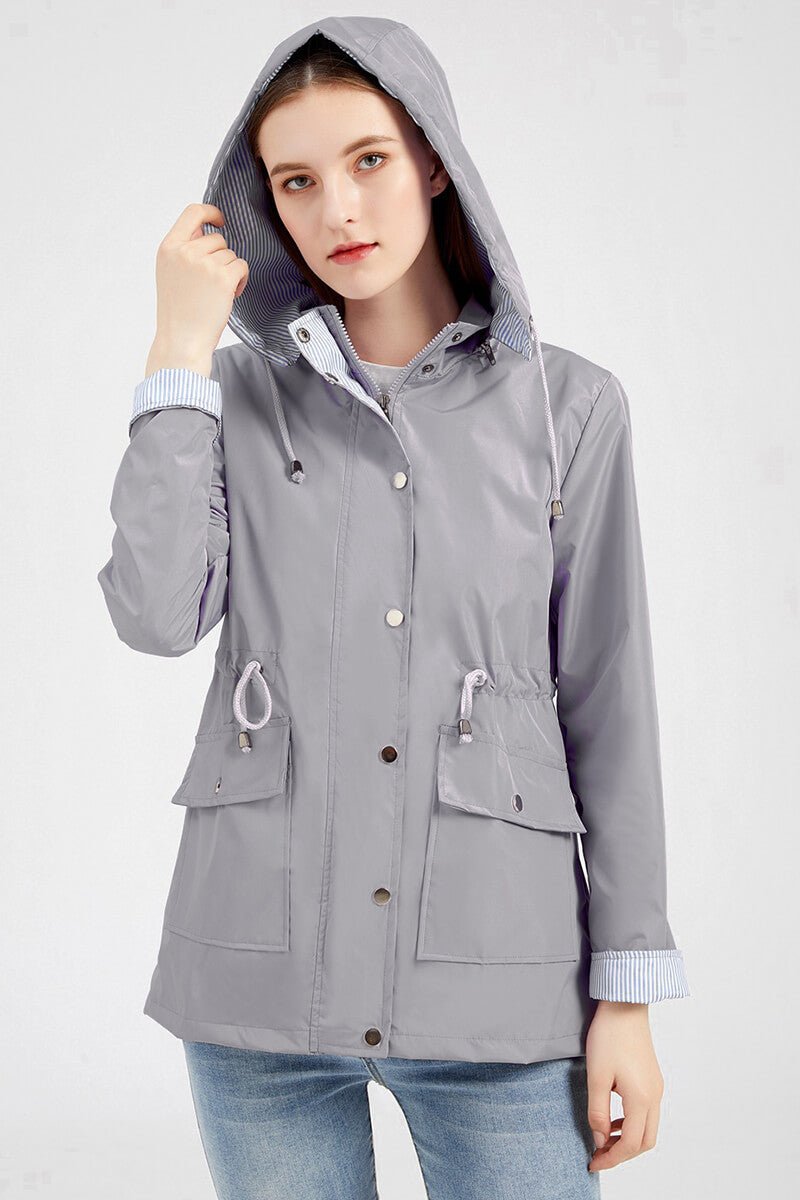 WW | Kapuzen-Regenjacke - Leichtes Design - Alltäglicher Regenschutz