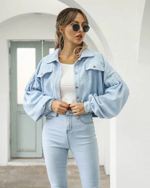 WW | Jacke - Schick - Cord / Vielseitiges Design - Geeignet für den Alltag der Frau