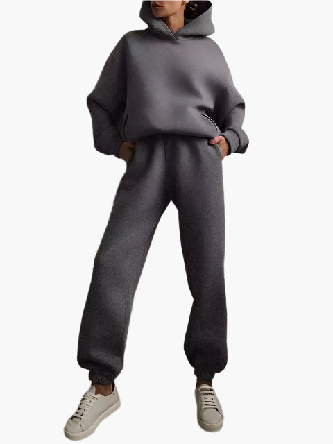 WW | Hoodie & Jogger Set - Winter Loungewear, Casual Lounge Outfit