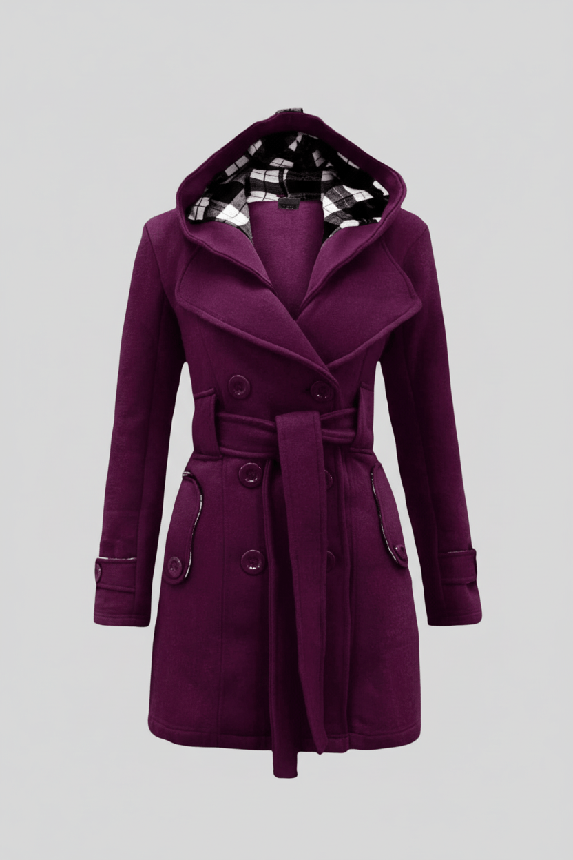 WW | Stylish long winter coat made of wool blend