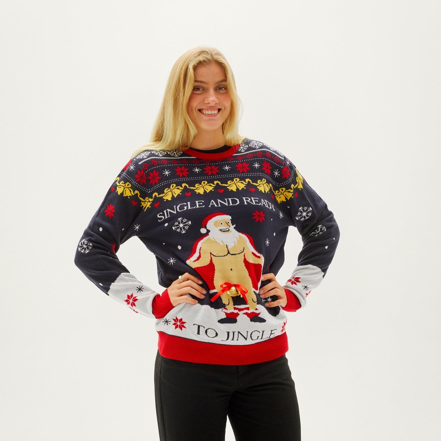 WW | Der Single und Bereit zu Jingle Weihnachts-Pullover - Damen