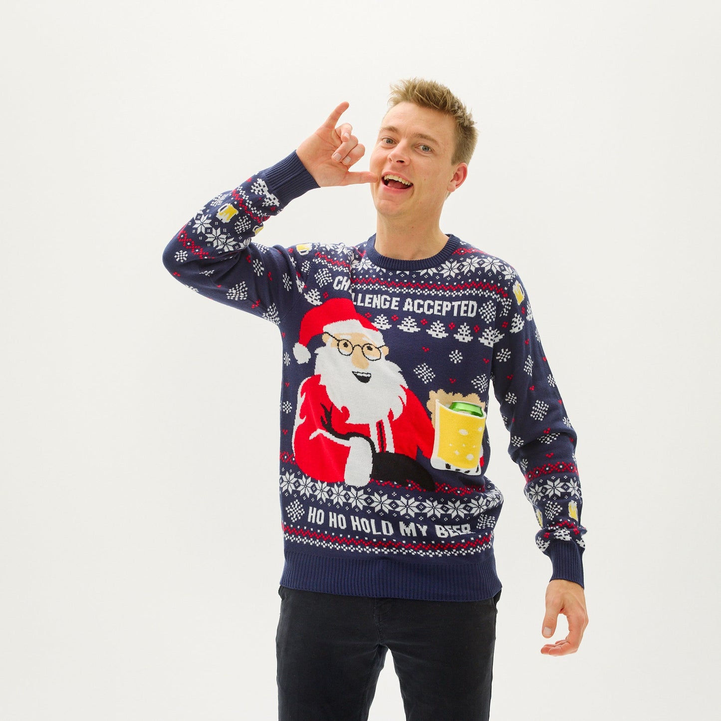 WW | Ho Ho Hold My Beer Sweatshirt - Herren