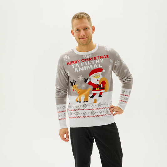 WW | Ya Filthy Animal Christmas Jumper - Men's