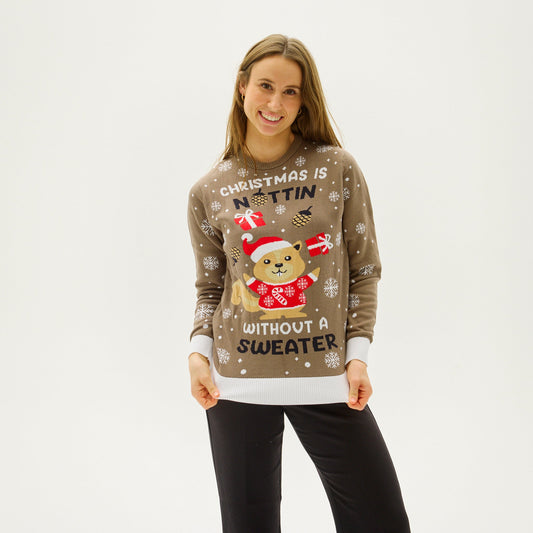 WW | Christmas Is Nuttin Without A Weihnachtsstrickjacke - Damen