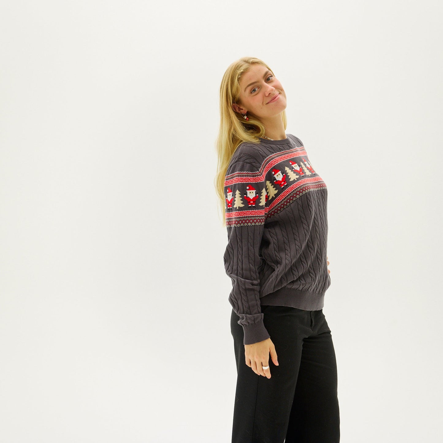 WW | Santas Kabelstrickpullover - Damen