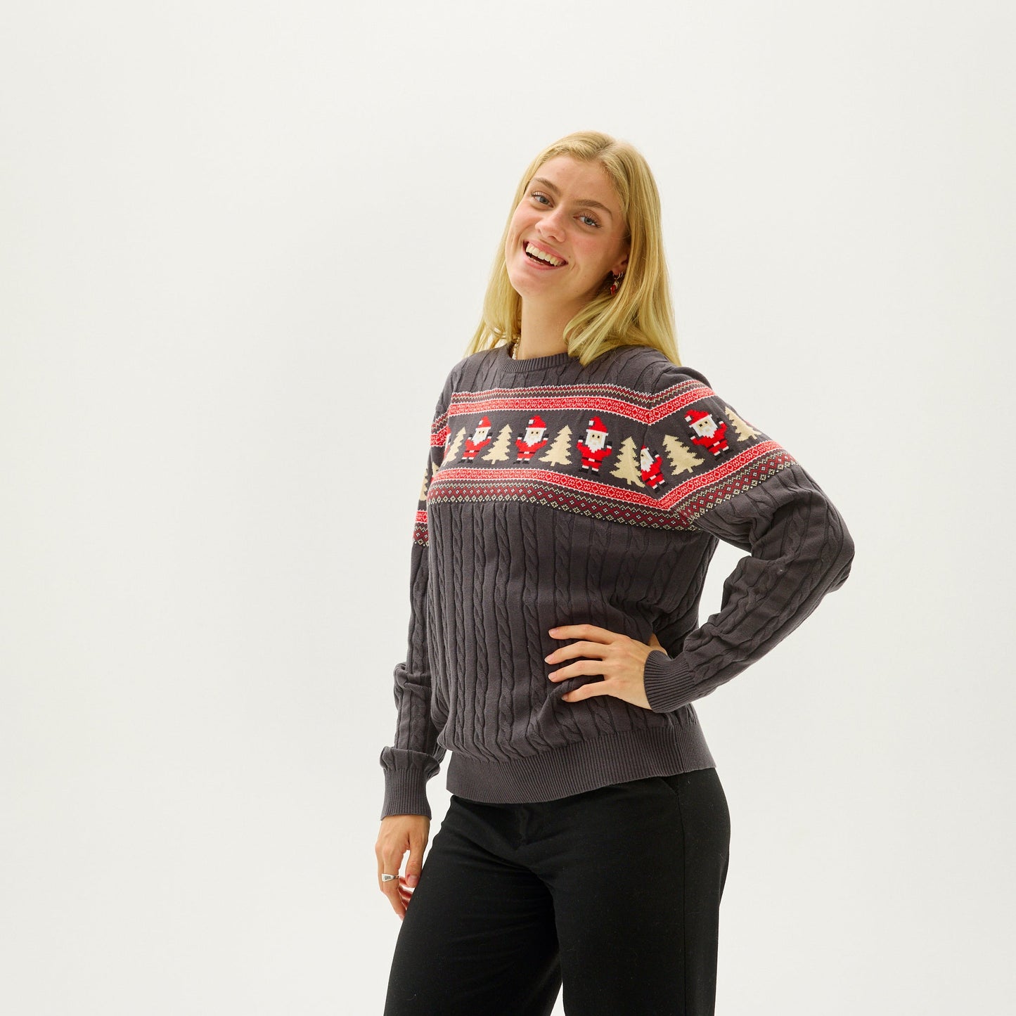 WW | Santas Kabelstrickpullover - Damen