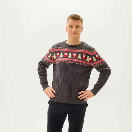 WW | Santas Kabelstrickpullover - Herren