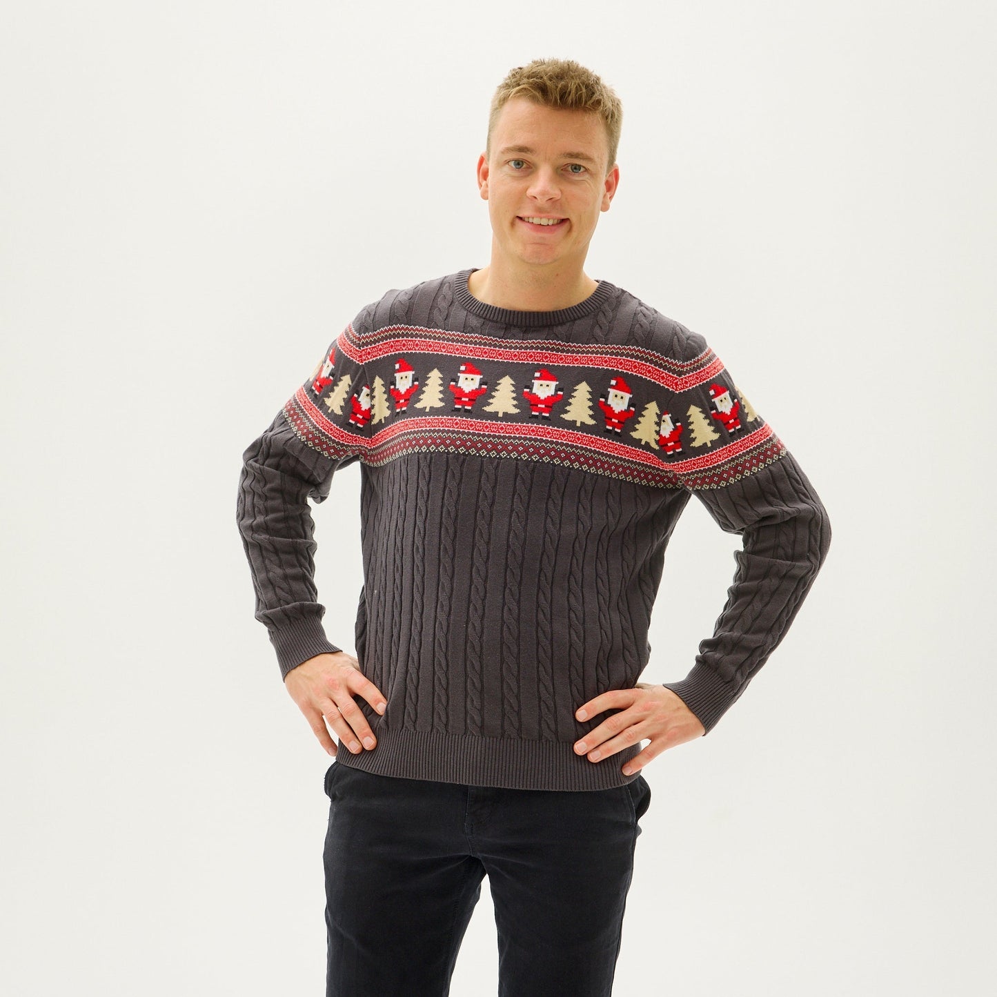 WW | Santas Kabelstrickpullover - Herren
