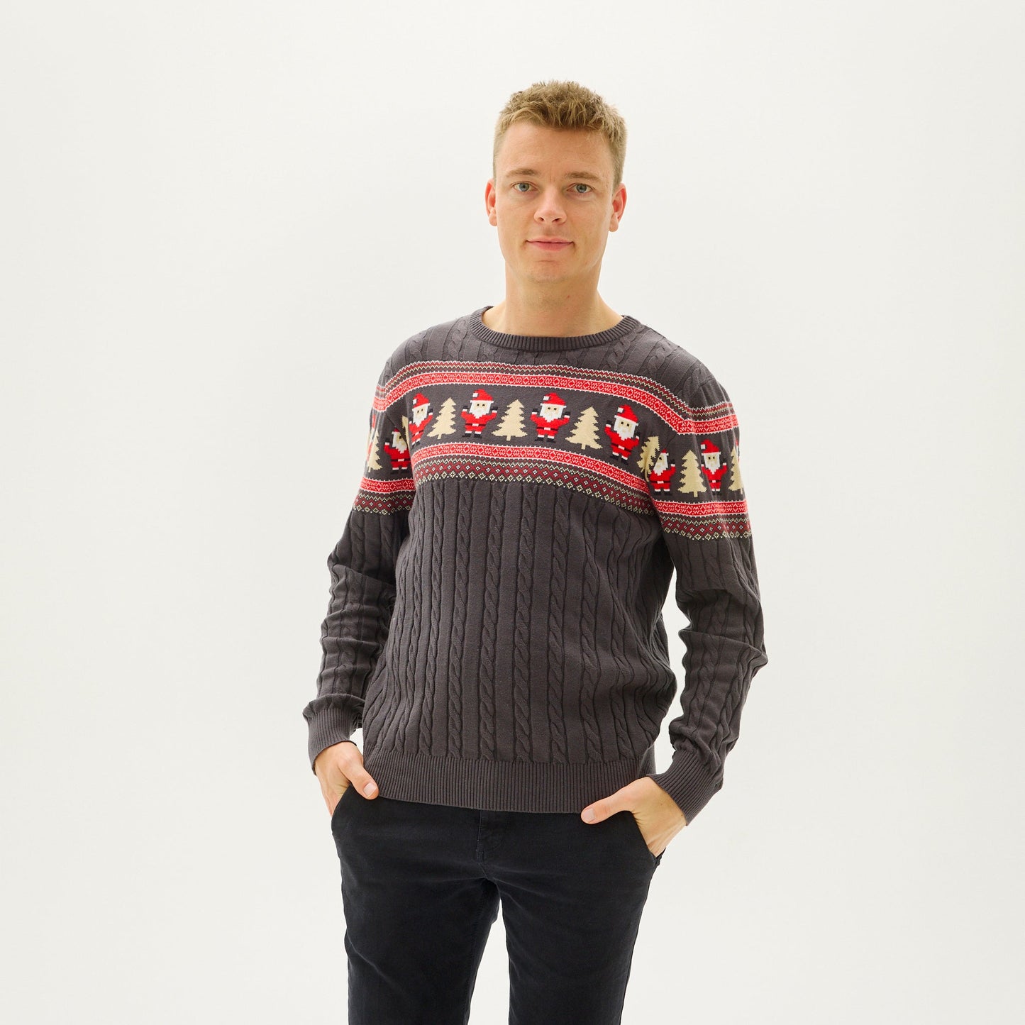 WW | Santas Kabelstrickpullover - Herren