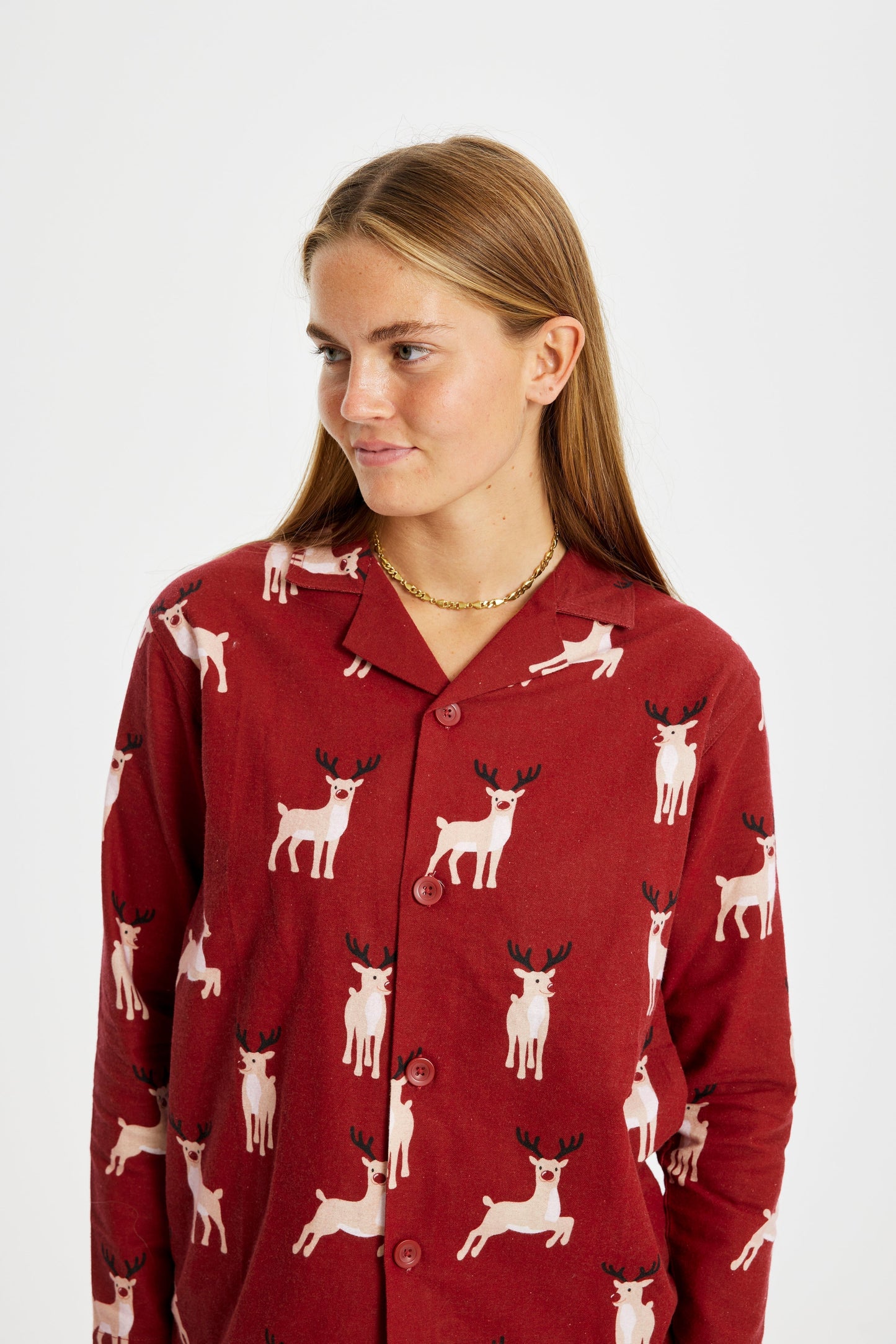 WW | Rentier Weihnachts-Pyjama Flanell - Damen