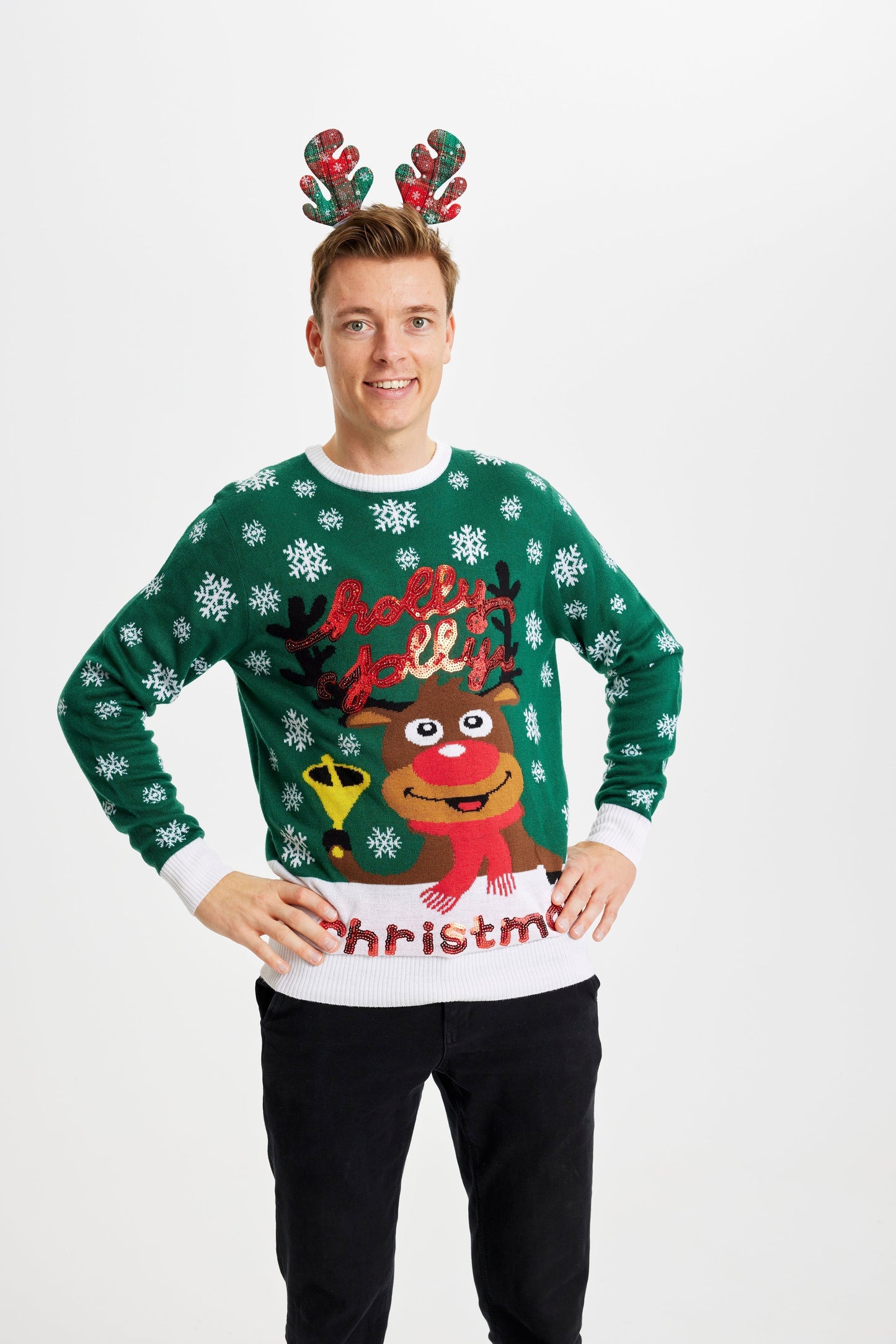 WW | Holly Jolly Christmas Weihnachtspullover - Herren