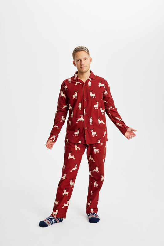 WW | Rentier Weihnachts-Pyjama Flanell - Herren