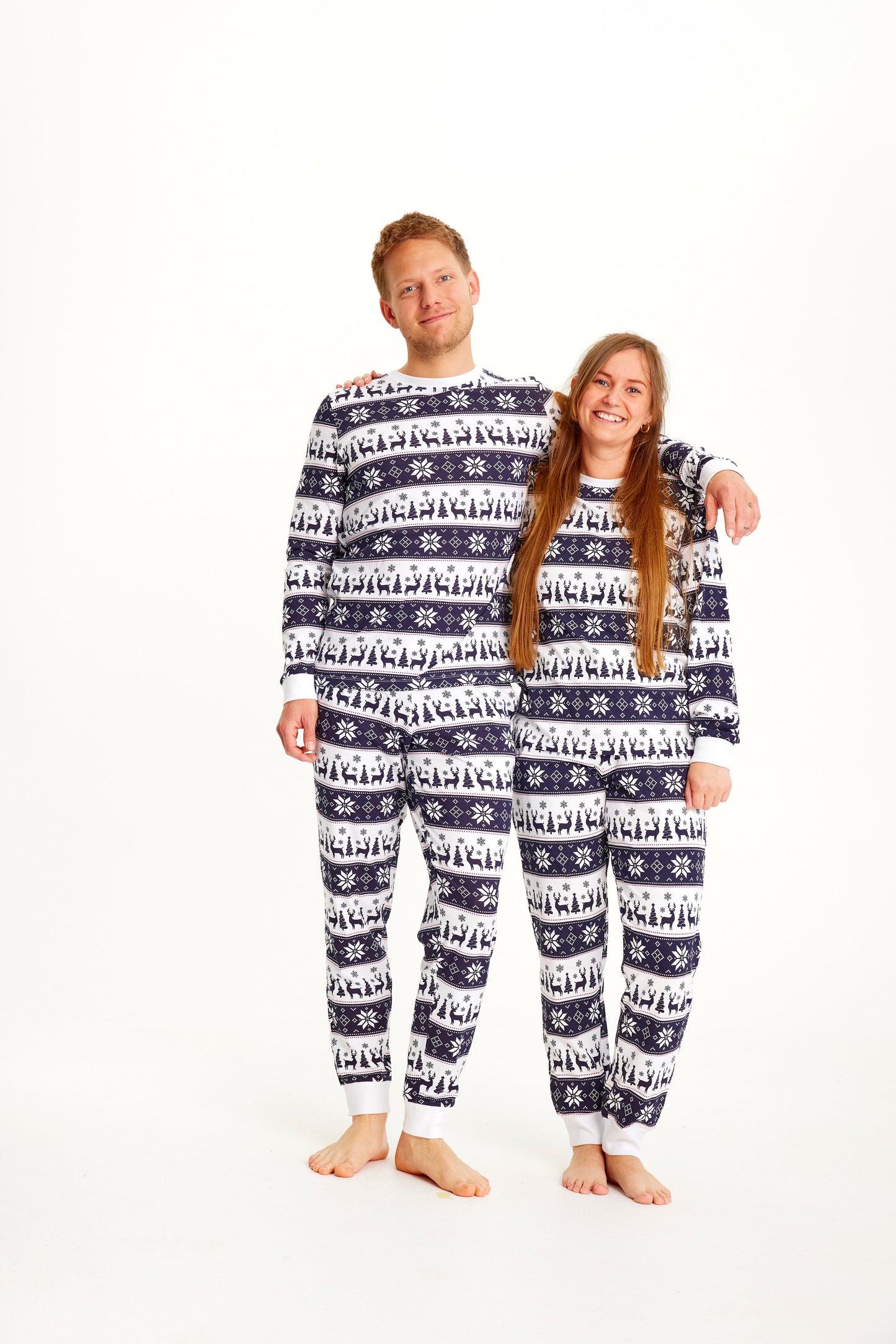 WW | Rentier Weihnachts-Pyjama Navy - Herren
