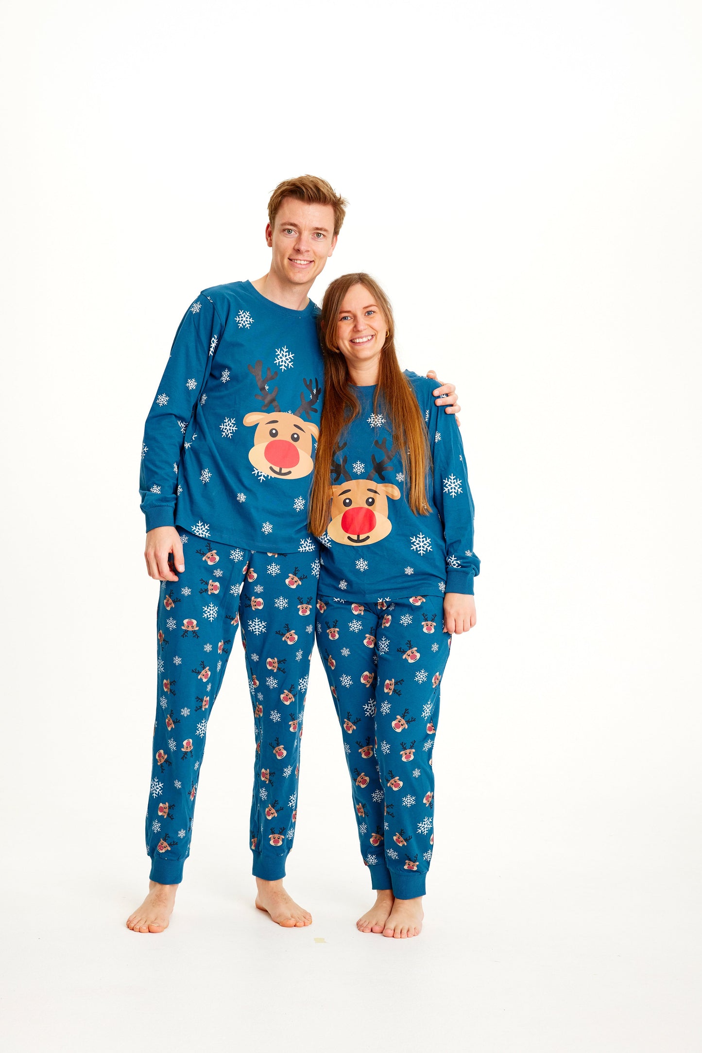 WW | Rudolfs Weihnachts-Pyjama Blau - Damen
