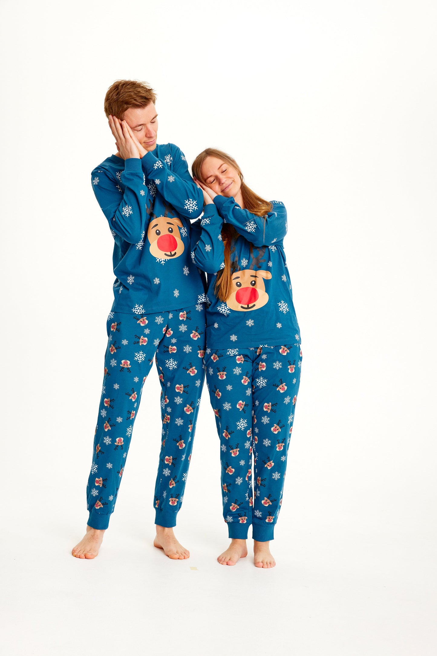 WW | Rudolfs Weihnachts-Pyjama Blau - Damen