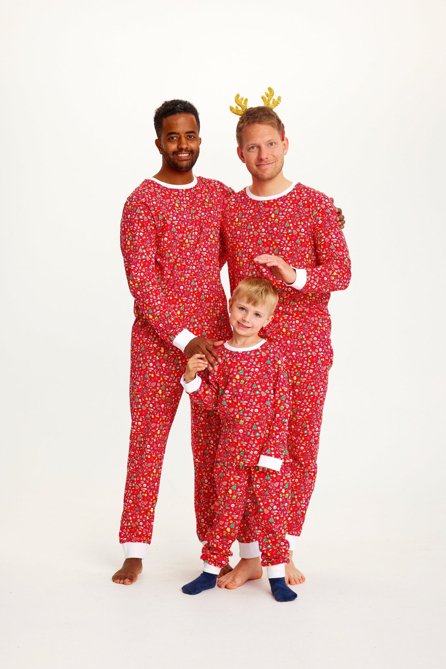 WW | Verrückte Weihnachten Pyjama Rot - Damen