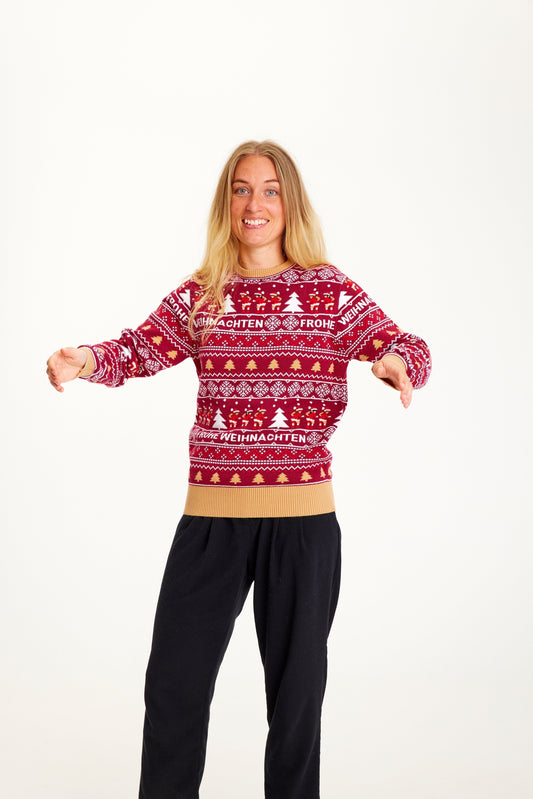WW | Frohe Weihnachten Weihnachtspullover - Damen