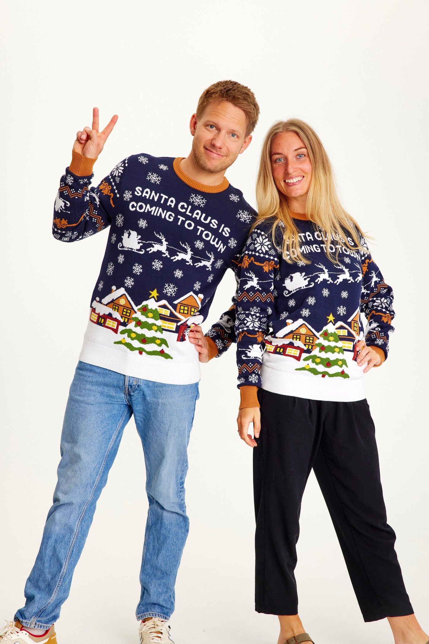 WW | Santa Claus Is Coming To Town Navy - Damen