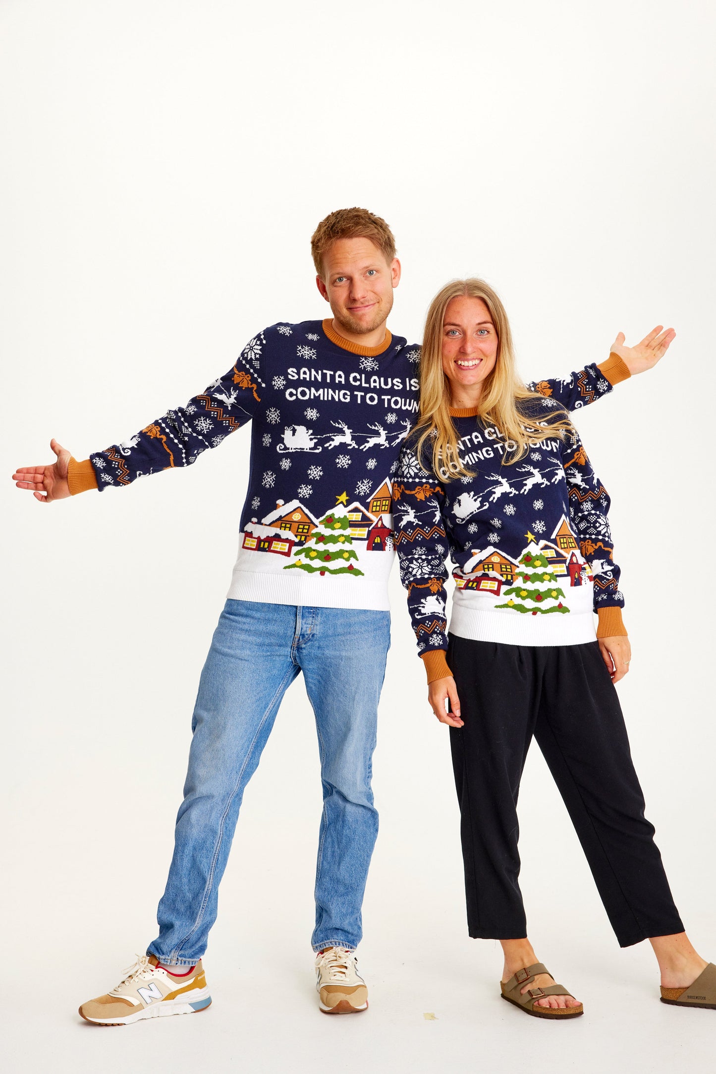 WW | Santa Claus Is Coming To Town Navy - Damen