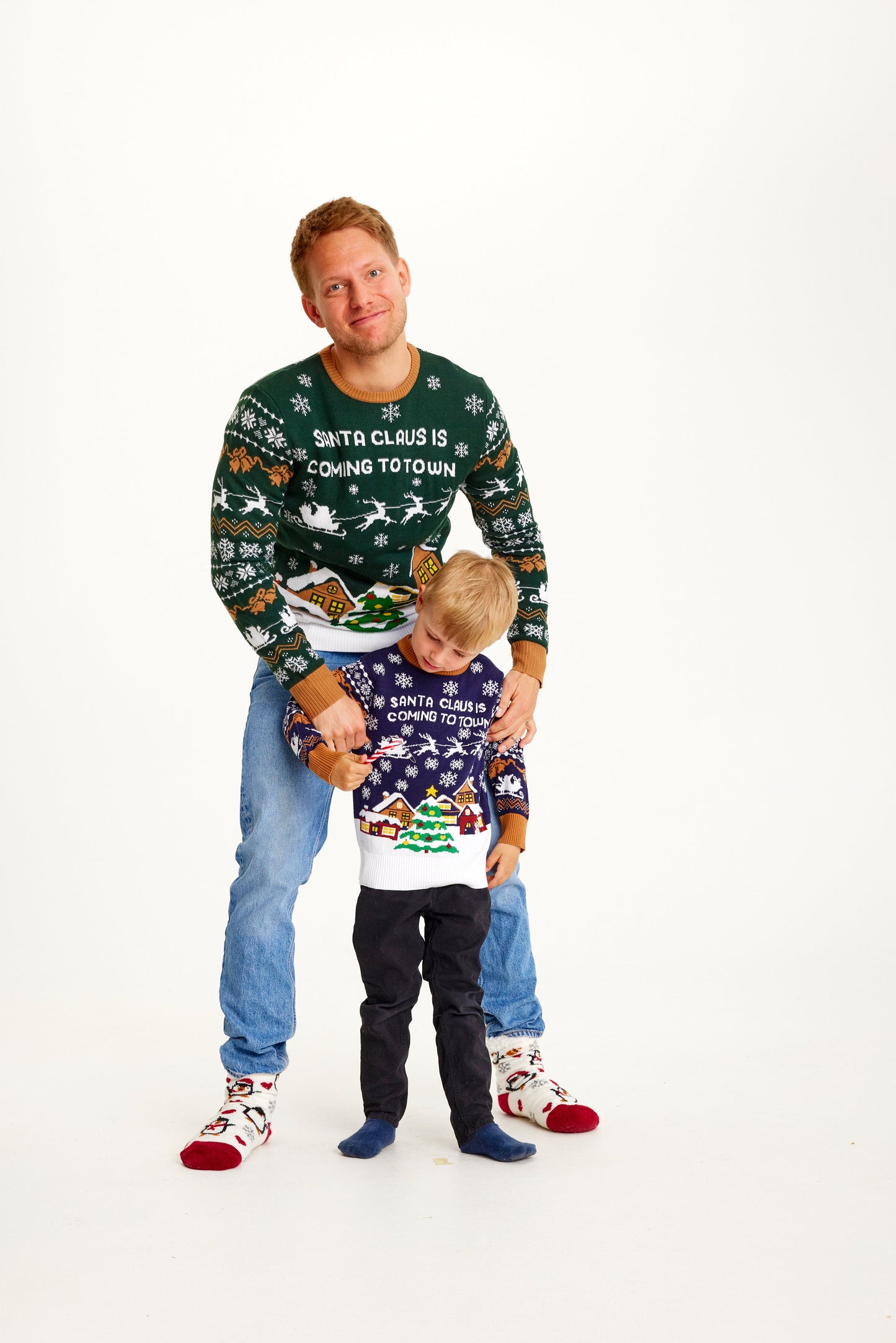 WW | Der Weihnachtsmann kommt in die Stadt Navy - Herren