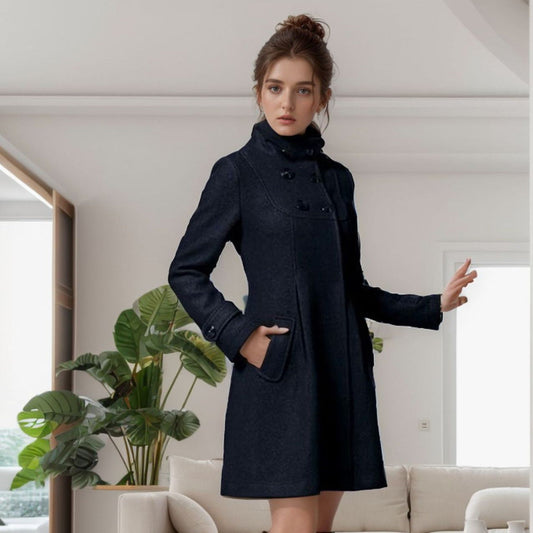 WW | Hooded Mid-Length Trench Coat Women's Coats